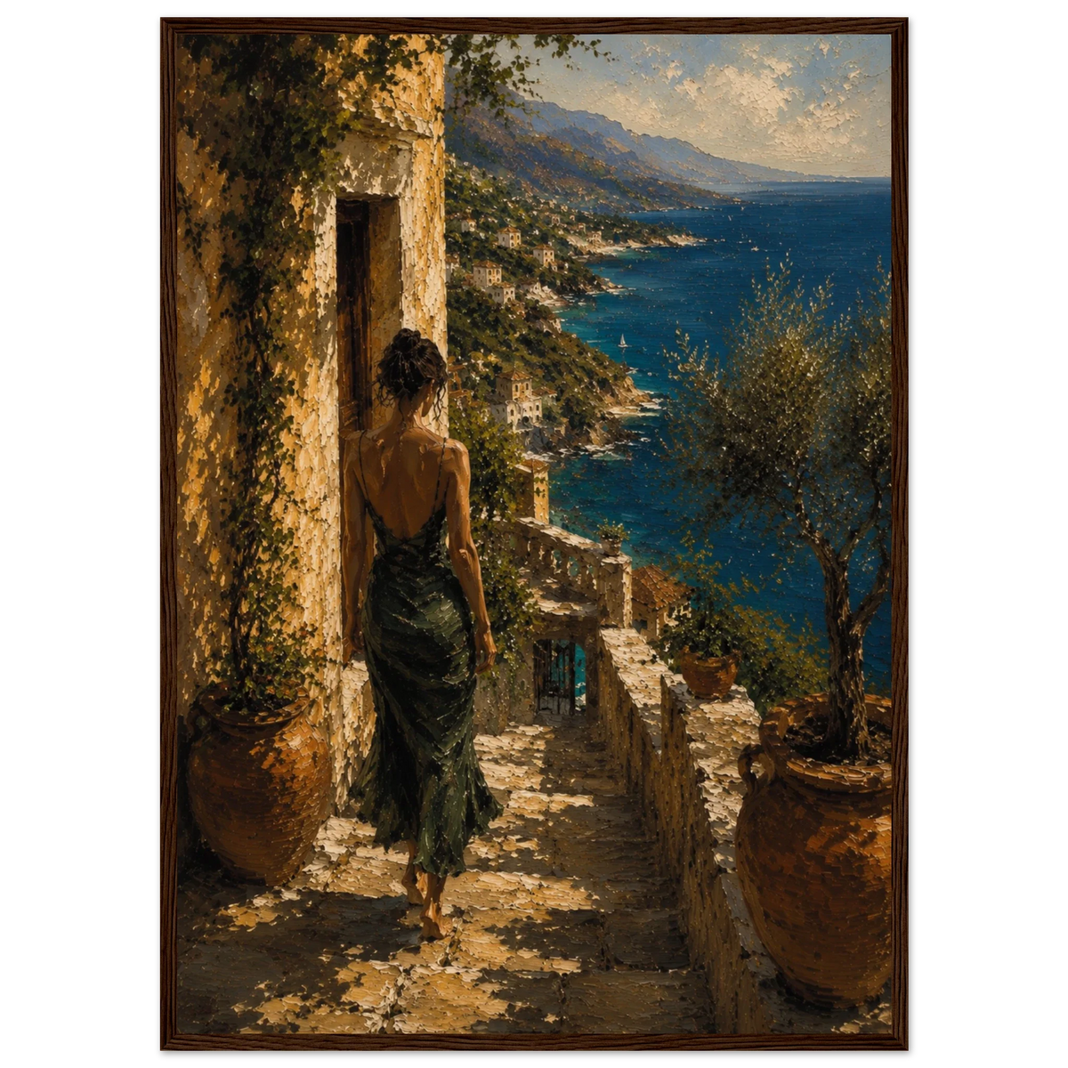 MEDITERRANEAN STUDIES — Arrival, Framed Art Print