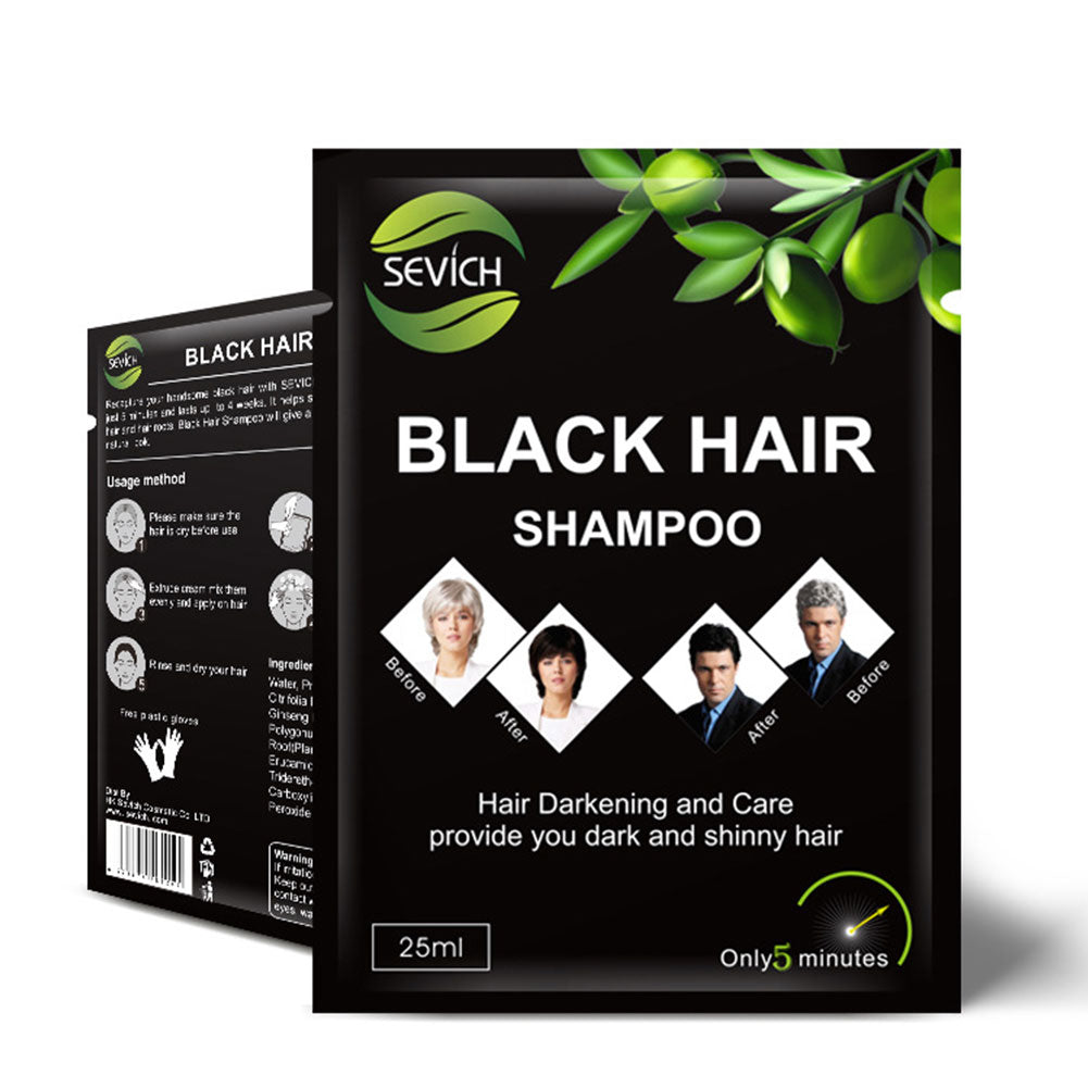 Sevich One Wash Black Hair Dye - Plant-Based Formula