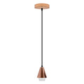 Vintage E27 Cone Rose Gold Pendant Holder Set with Rose Gold Ceiling Rose~4284