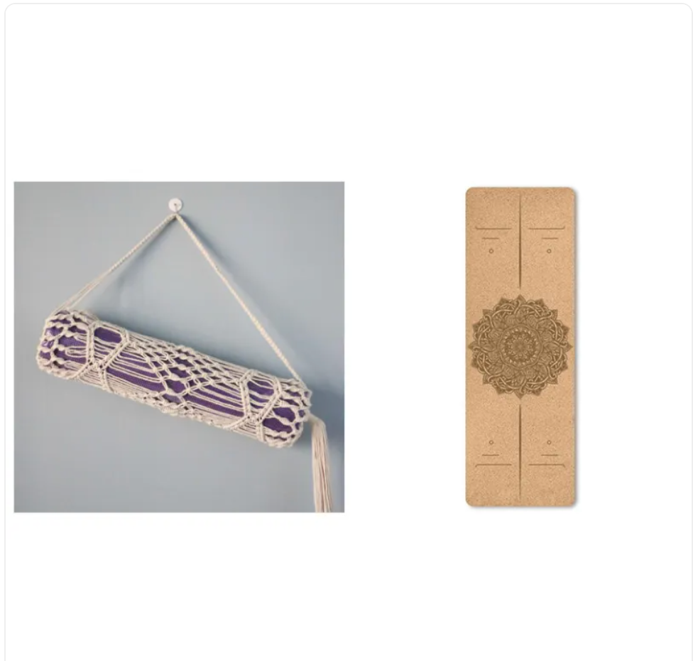 Eco-Friendly Non-Slip Cork Yoga Mat