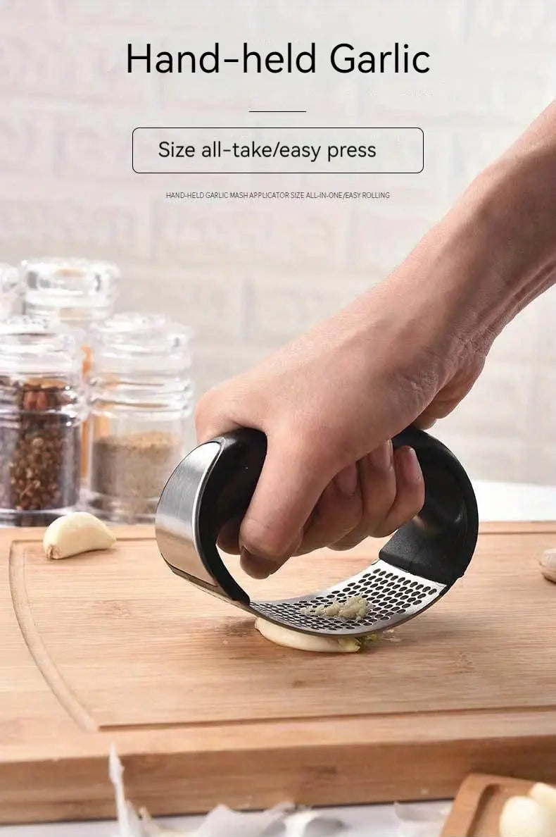 Stainless Steel Garlic Press and Ginger Juice Masher