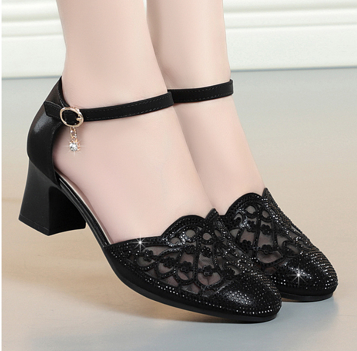 Soft Sole Sandals with Chunky Heel for Women (One Pair)