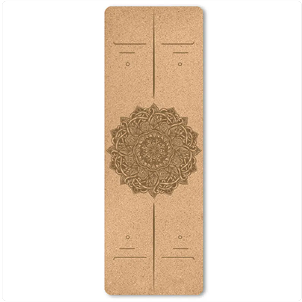 Eco-Friendly Non-Slip Cork Yoga Mat