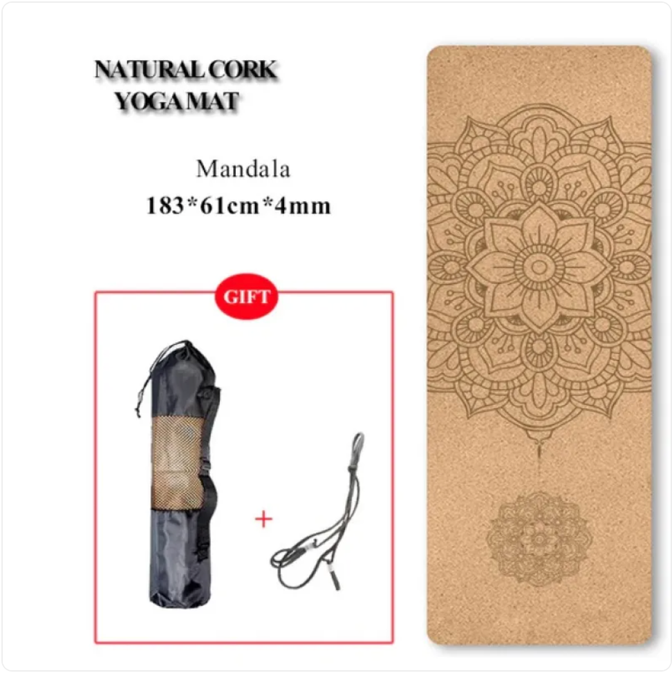Eco-Friendly Non-Slip Cork Yoga Mat