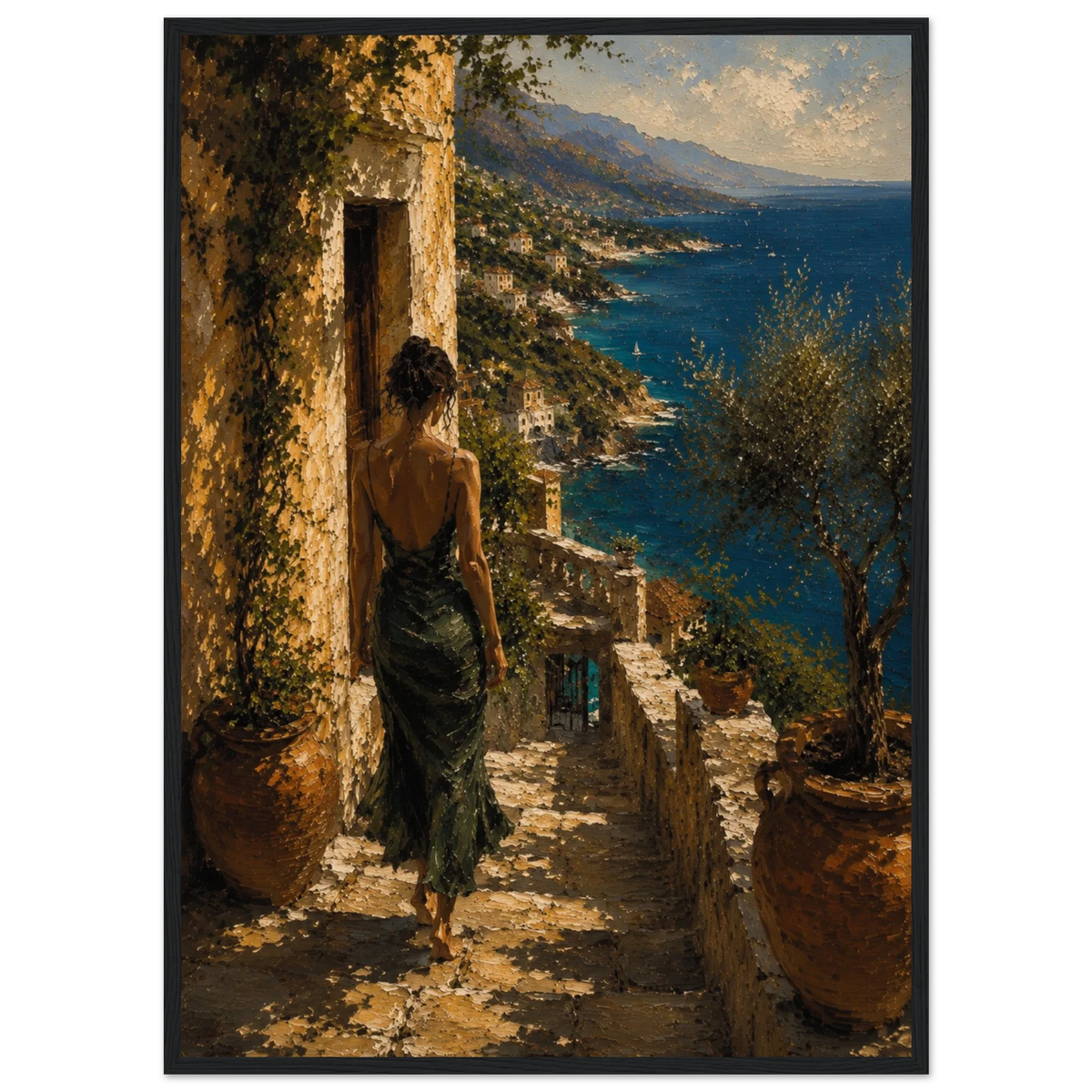 MEDITERRANEAN STUDIES — Arrival, Framed Art Print