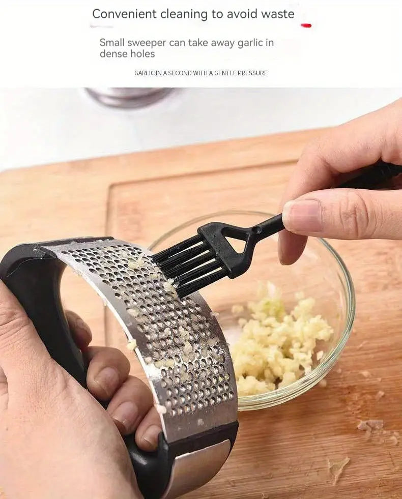 Stainless Steel Garlic Press and Ginger Juice Masher