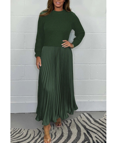 Alice Long Jumper with Pleated Skirt Dress (One Set)