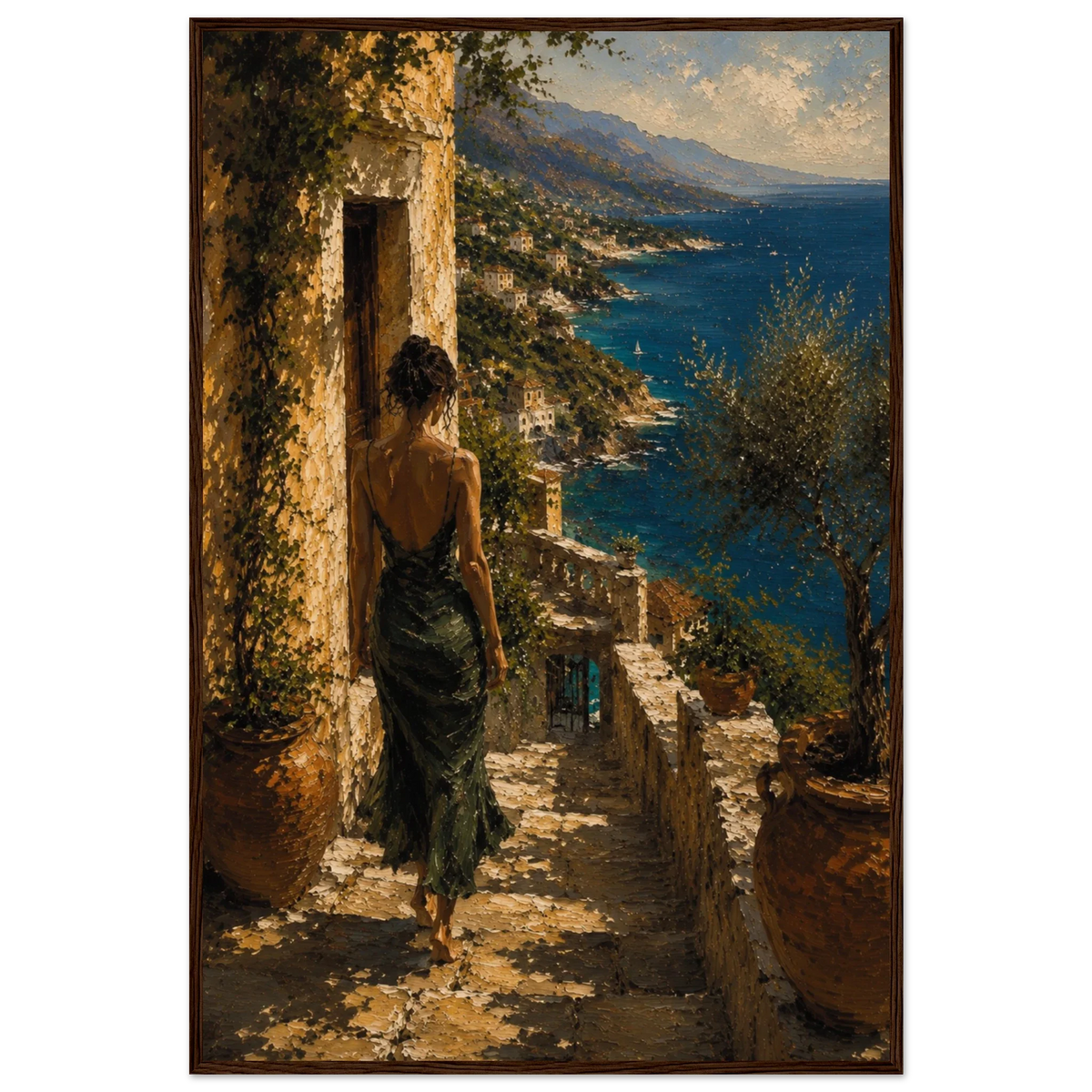 MEDITERRANEAN STUDIES — Arrival, Framed Art Print