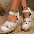 Elegant Solid Color Women's Sandals with Chunky Heel (One Pair)