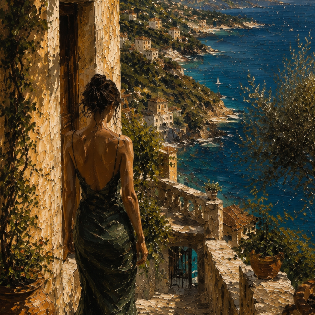 MEDITERRANEAN STUDIES — Arrival, Framed Art Print