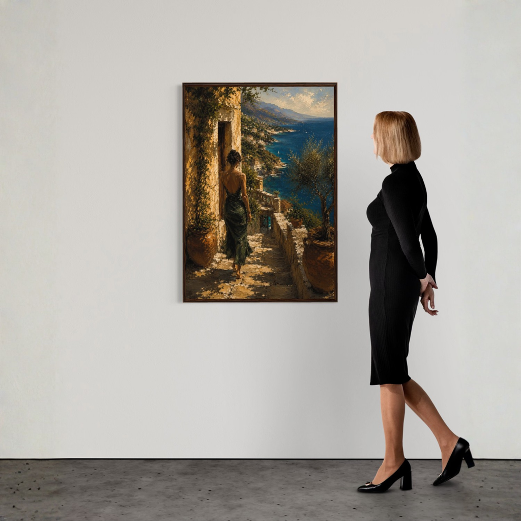 MEDITERRANEAN STUDIES — Arrival, Framed Art Print