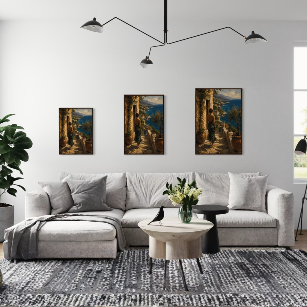 MEDITERRANEAN STUDIES — Arrival, Framed Art Print