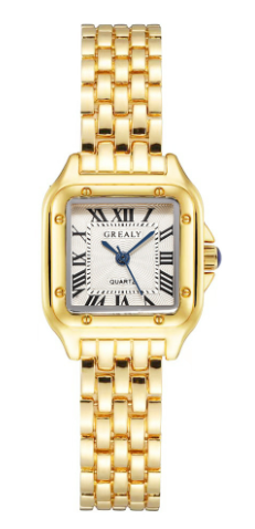 Quartz Women's Watch with Stainless Steel Band (Single)