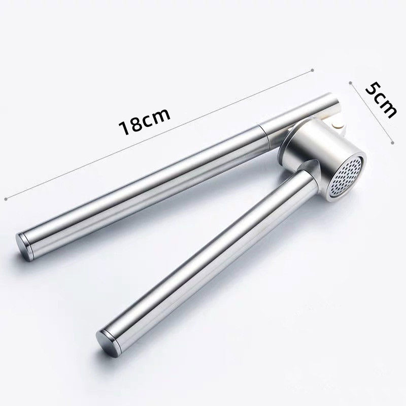 Stainless Steel Garlic Press and Chopper, Removable