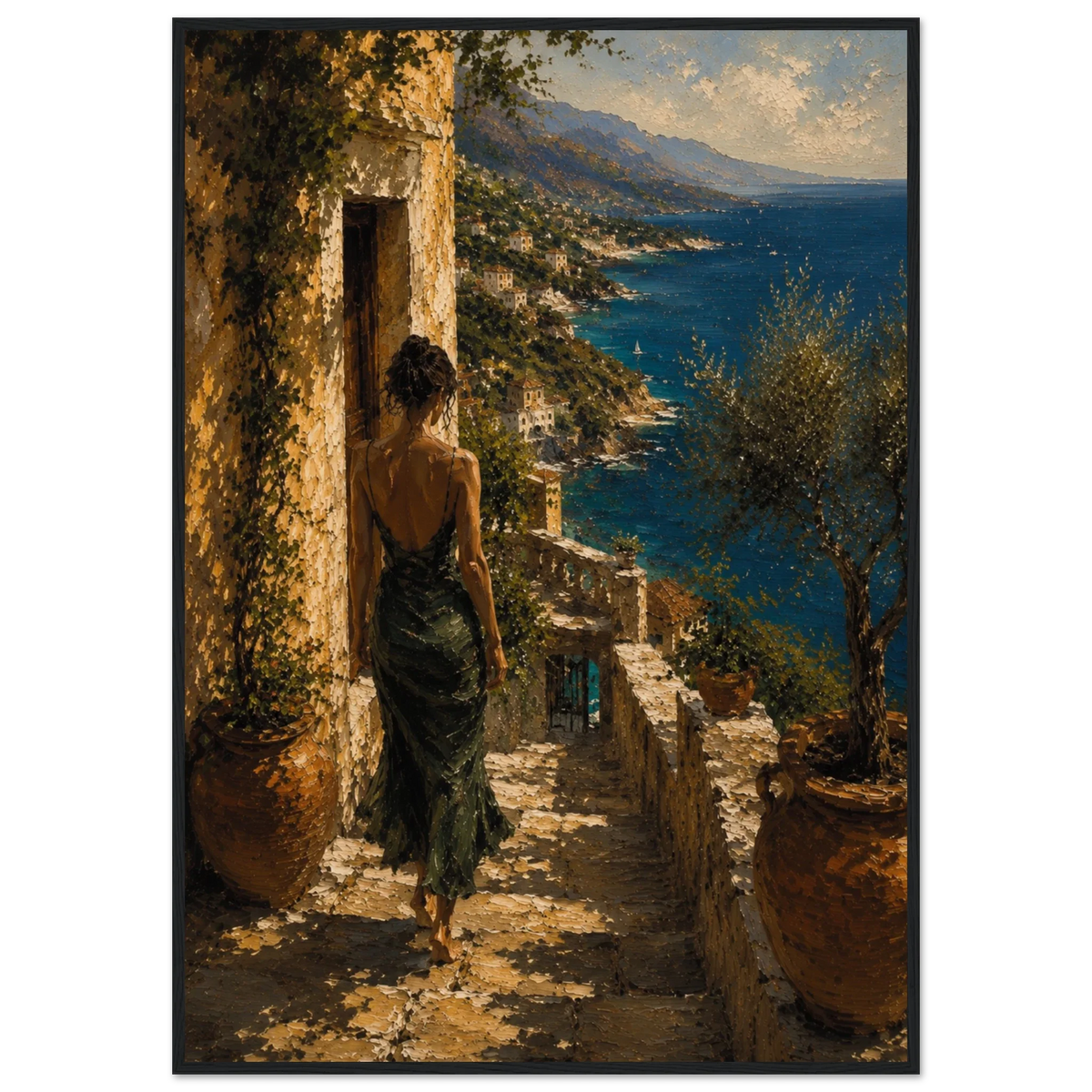 MEDITERRANEAN STUDIES — Arrival, Framed Art Print