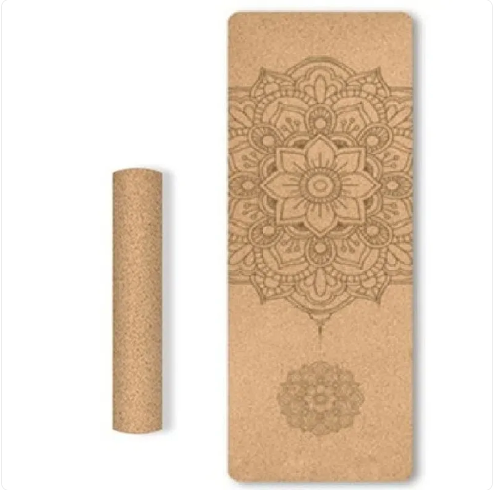 Eco-Friendly Non-Slip Cork Yoga Mat