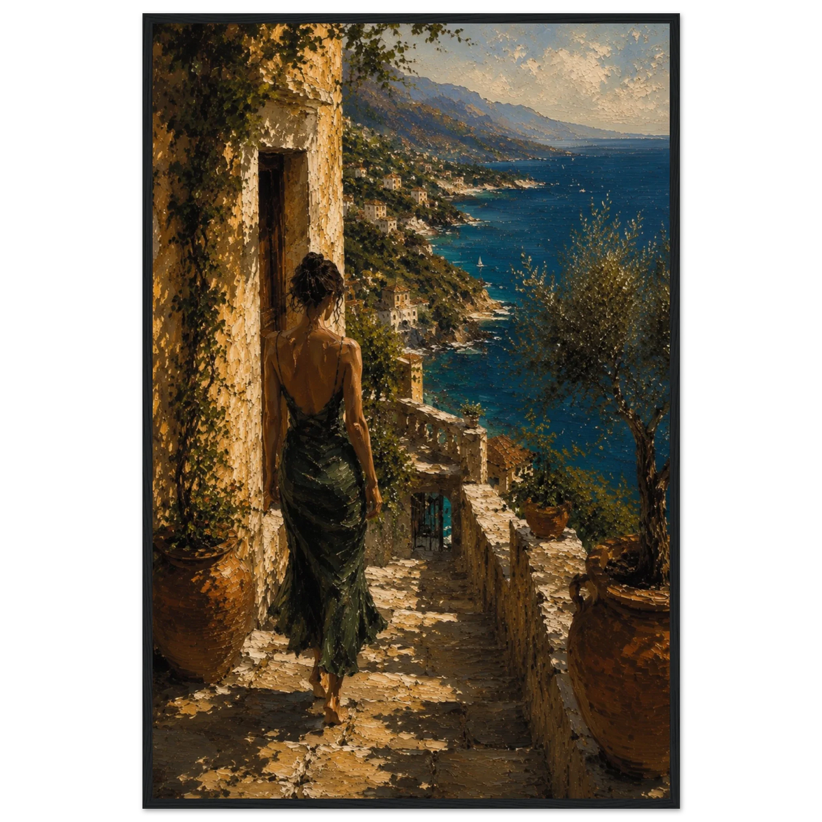 MEDITERRANEAN STUDIES — Arrival, Framed Art Print