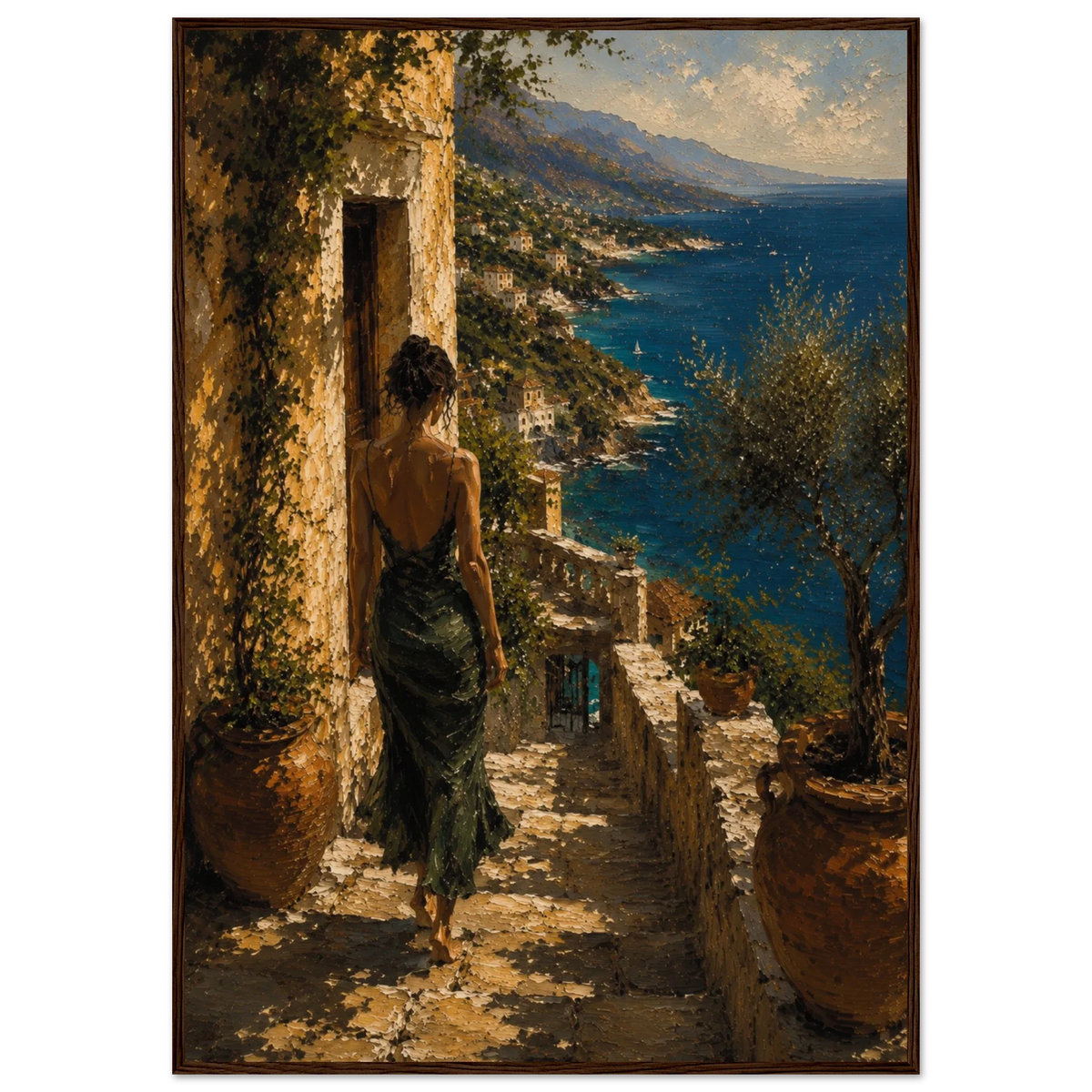 MEDITERRANEAN STUDIES — Arrival, Framed Art Print