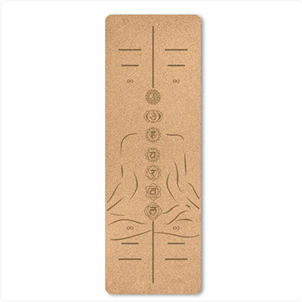 Eco-Friendly Non-Slip Cork Yoga Mat